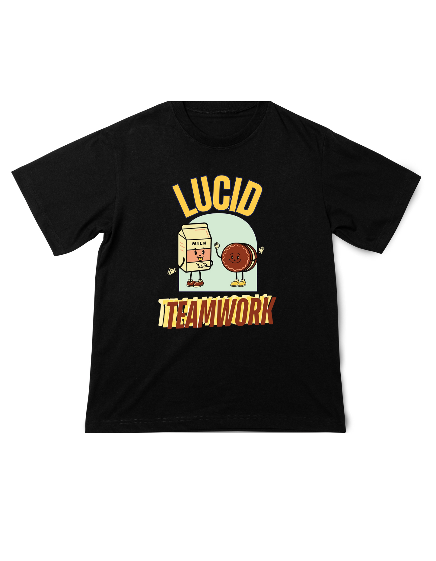 LUCID BRAND TEE - (Loose fit / HEAVY coton) TEAMWORK