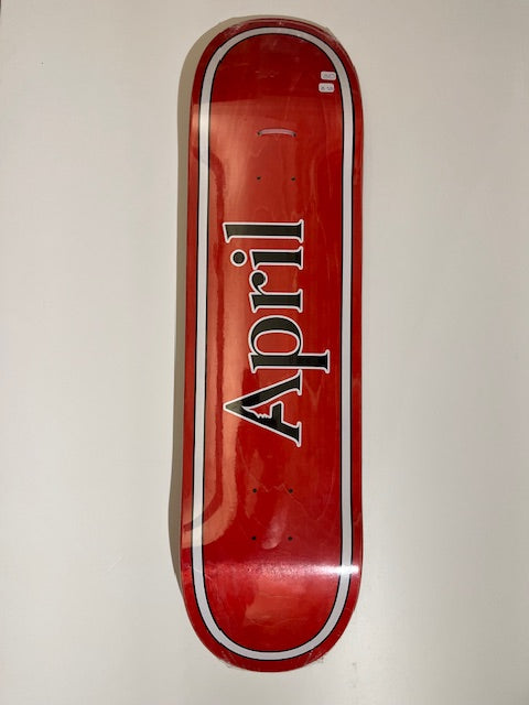 APRIL CLASSIC RED SKATEDECK - 8.38"