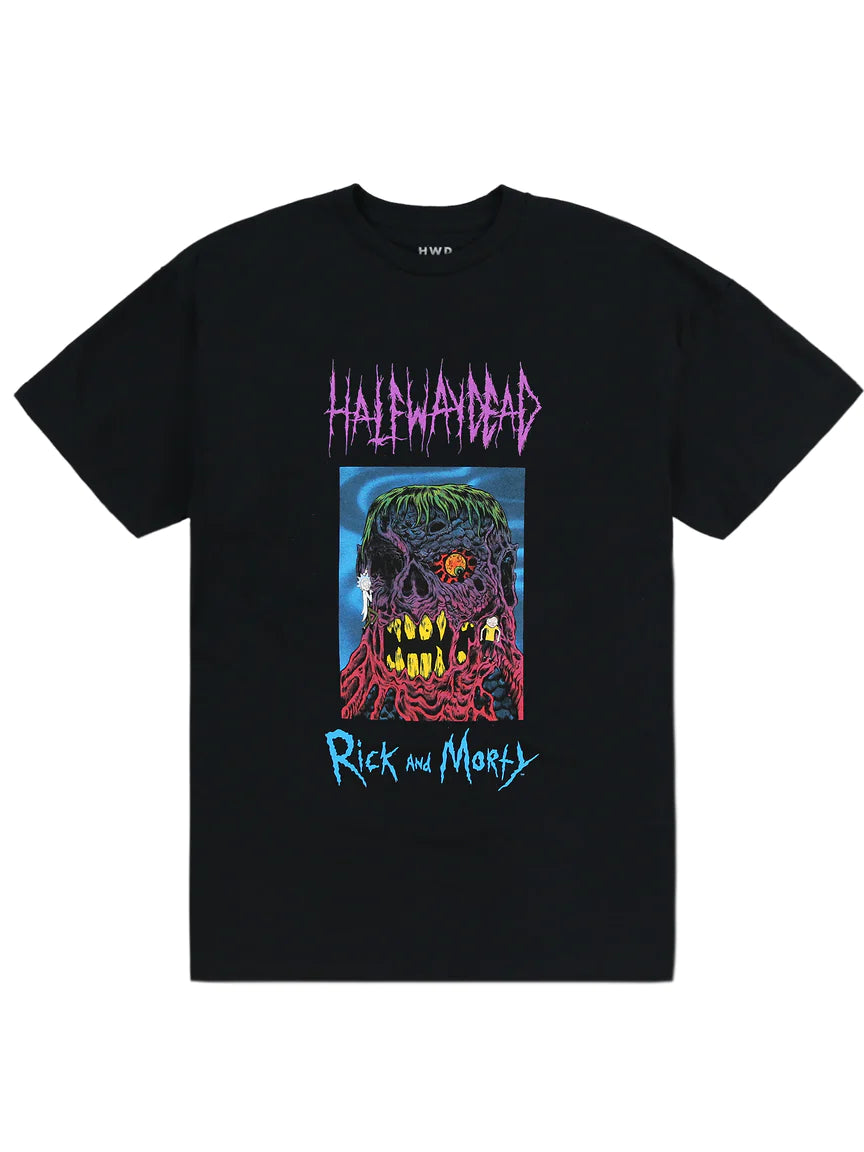 TEE SHIRT HALFWAY DEAD x RICK AND MORTY - MELTED FACE
