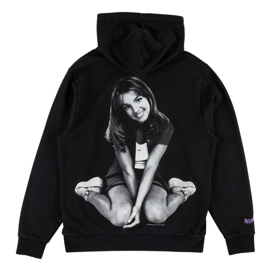 Britney Spears X Welcome - Flower Pigment-Dyed Hoodie - Black