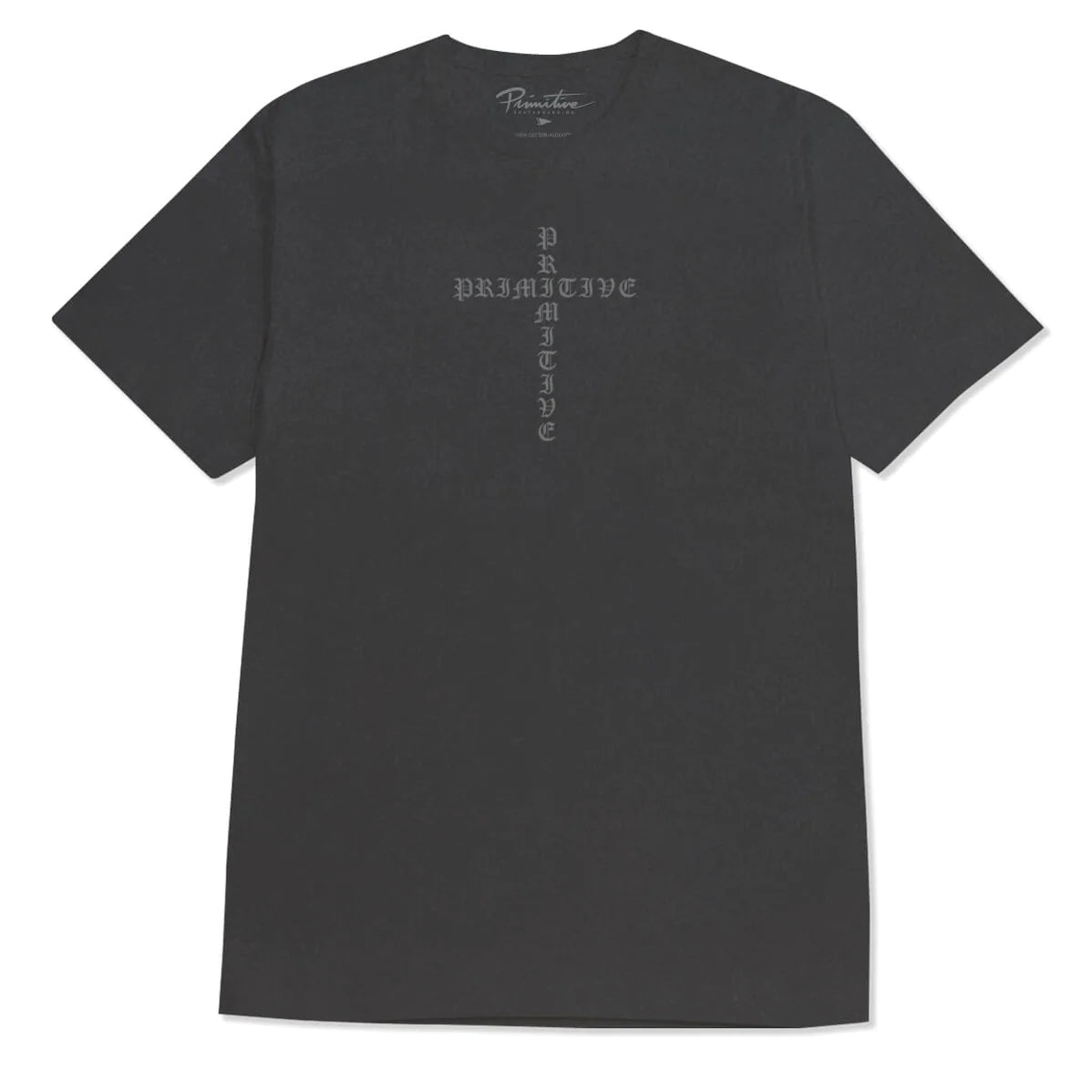 TEE SHIRT PRIMITIVE PROTECTOR SPECIAL WASHED BLACK