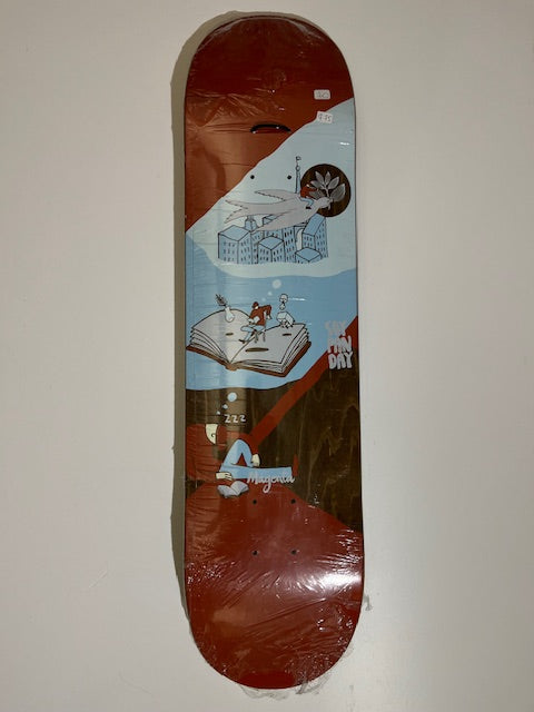 MAGENTA LEO SKATE DECK  - 7.87"