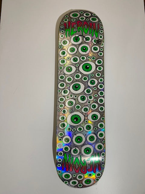 HEROIN EYES SKATE DECK RAZOR - 8.25"